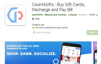 Download CashNGifts App