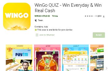 Download WinGo Quiz App
