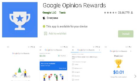google opinion reward earn cash