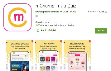 mChamp quiz app download