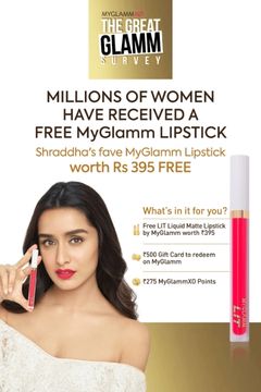 myglamm free lipstick