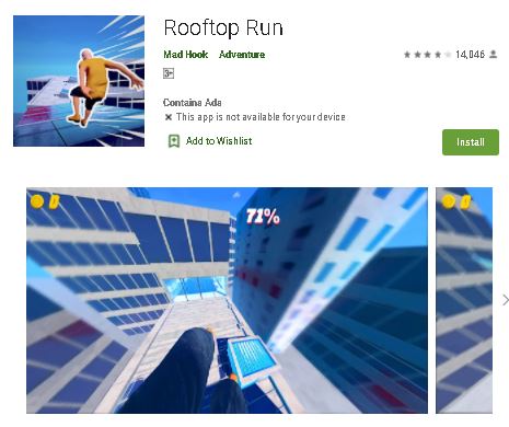 Rooftop Run Offline Games under 100MB