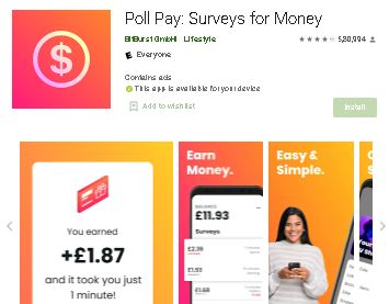 poll pay app download earn money